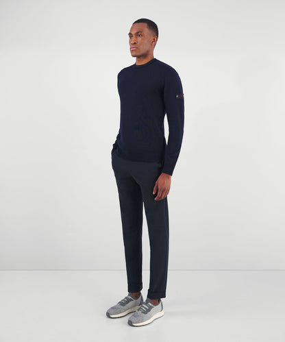 Peuterey Trui roundneck blauw - The Society Shop