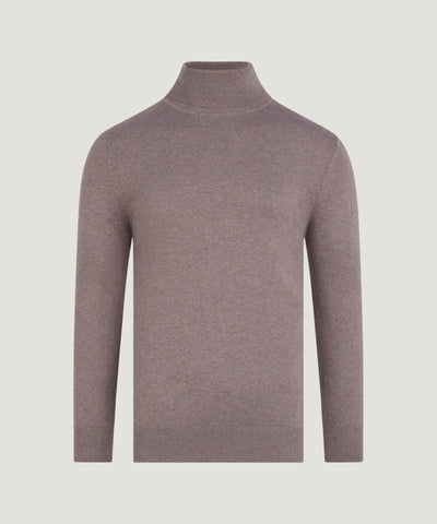SOCI3TY Limited Trui turtleneck Cotton Cashmere bruin - THE SOCIETY SHOP