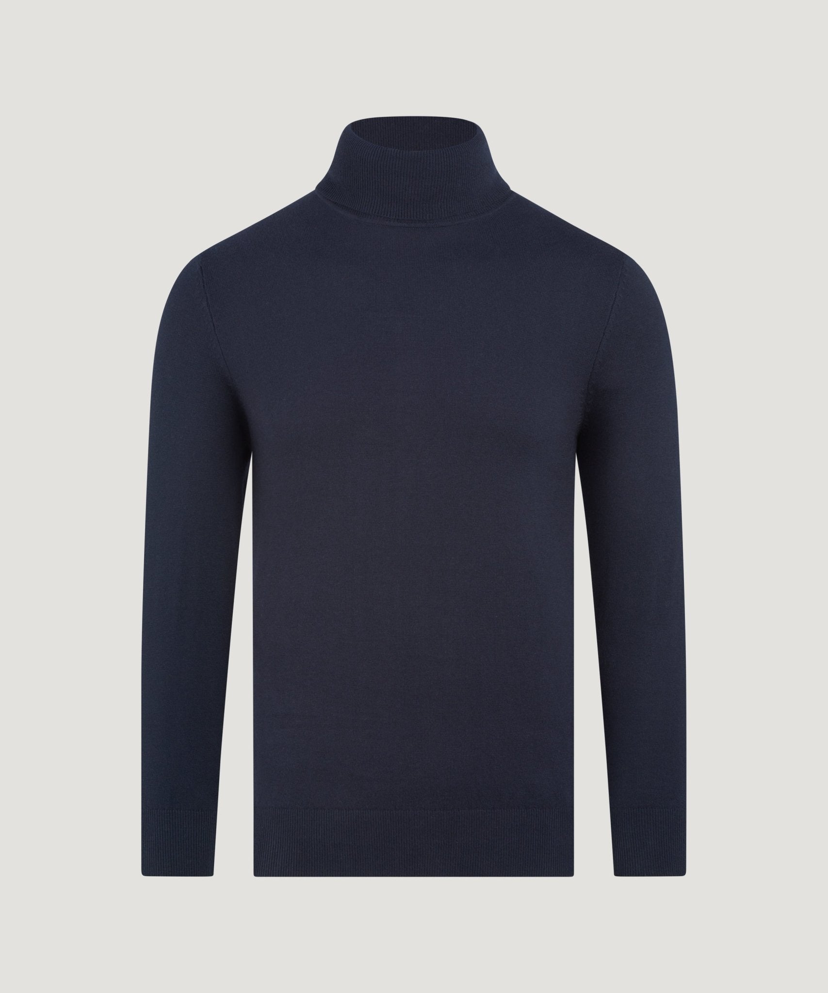 SOCI3TY Limited Trui turtleneck Cotton Cashmere donkerblauw - THE SOCIETY SHOP