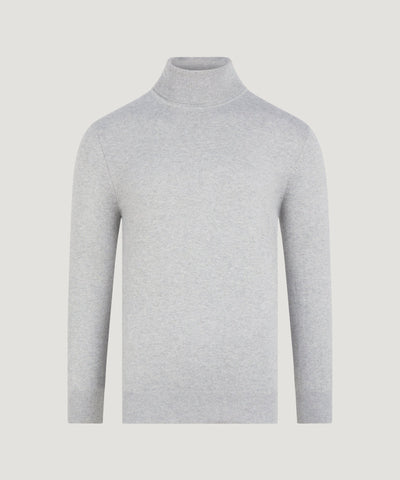SOCI3TY Limited Trui turtleneck Cotton Cashmere lichtgrijs - THE SOCIETY SHOP