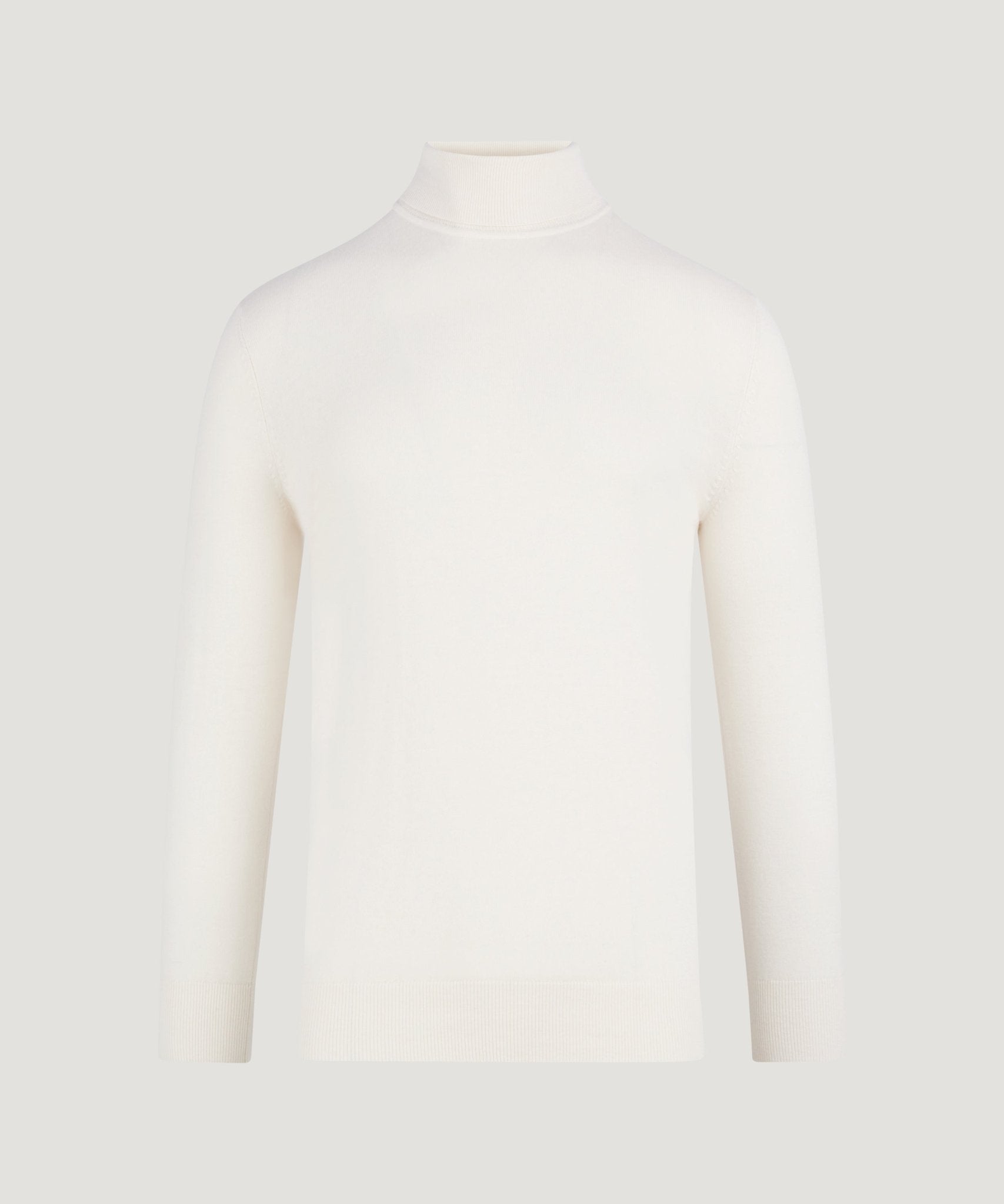 SOCI3TY Trui turtleneck katoen/kasjmier starch - The Society Shop