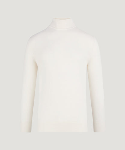 SOCI3TY Trui turtleneck katoen/kasjmier starch - The Society Shop