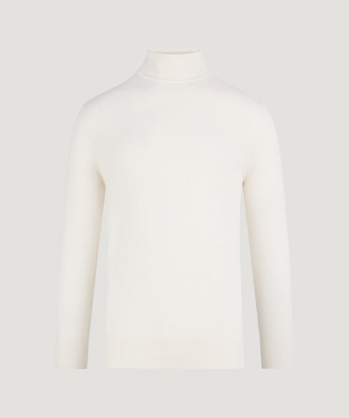 Trui turtleneck katoen/kasjmier starch