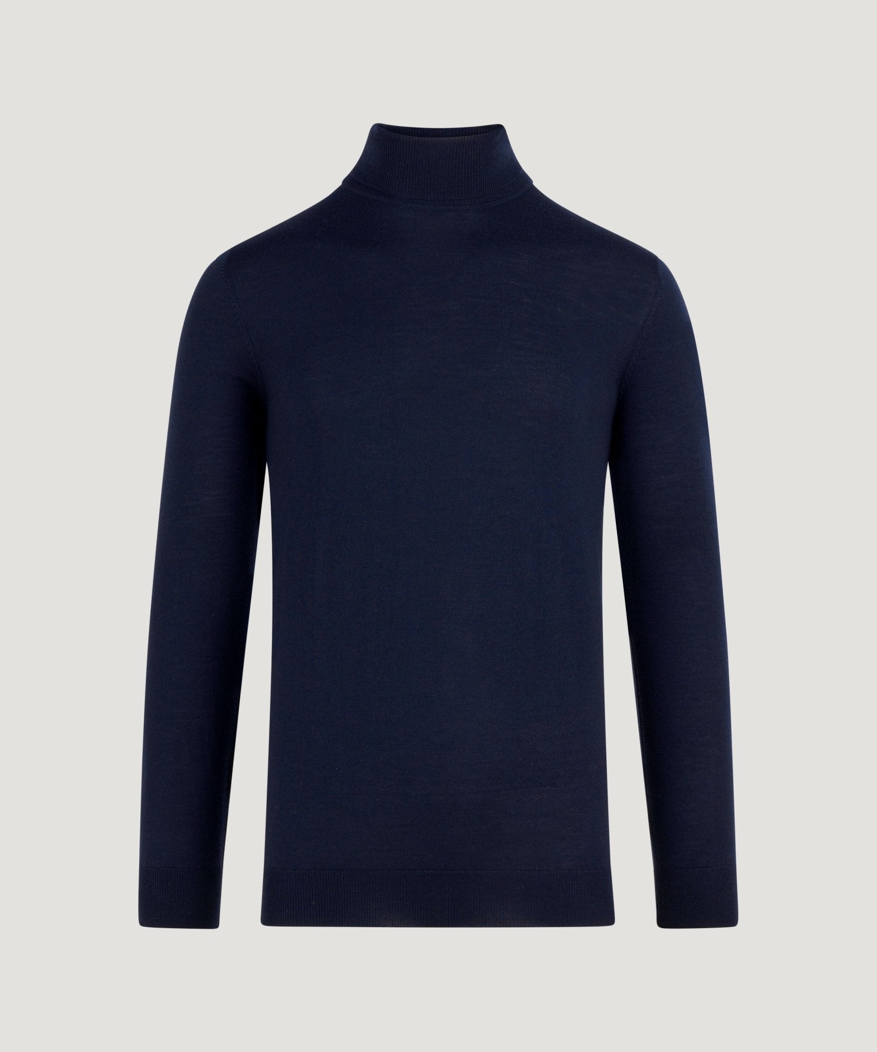 Profuomo Trui turtleneck merinowol donkerblauw - The Society Shop