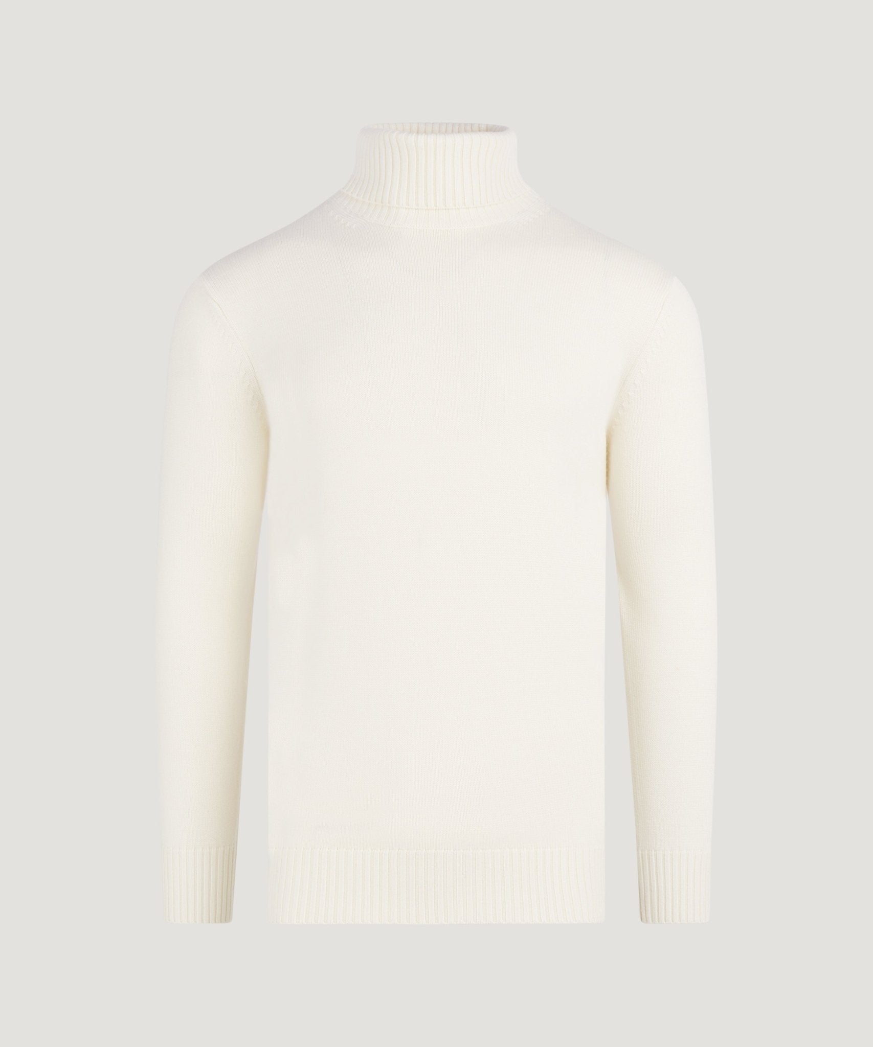 SOCI3TY Trui turtleneck merinowol off - white - The Society Shop