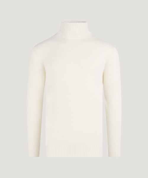 Trui turtleneck merinowol off-white