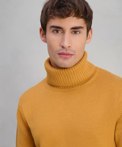 SOCI3TY Trui turtleneck merinowol SOCI3TY Yellow - The Society Shop