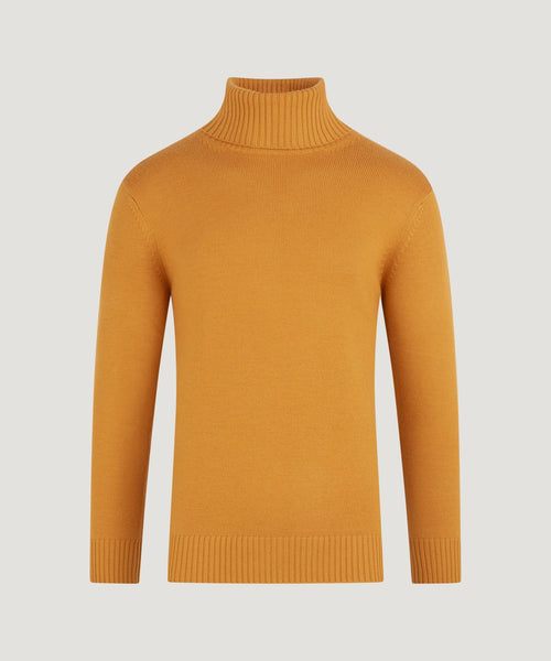 Trui turtleneck merinowol SOCI3TY Yellow