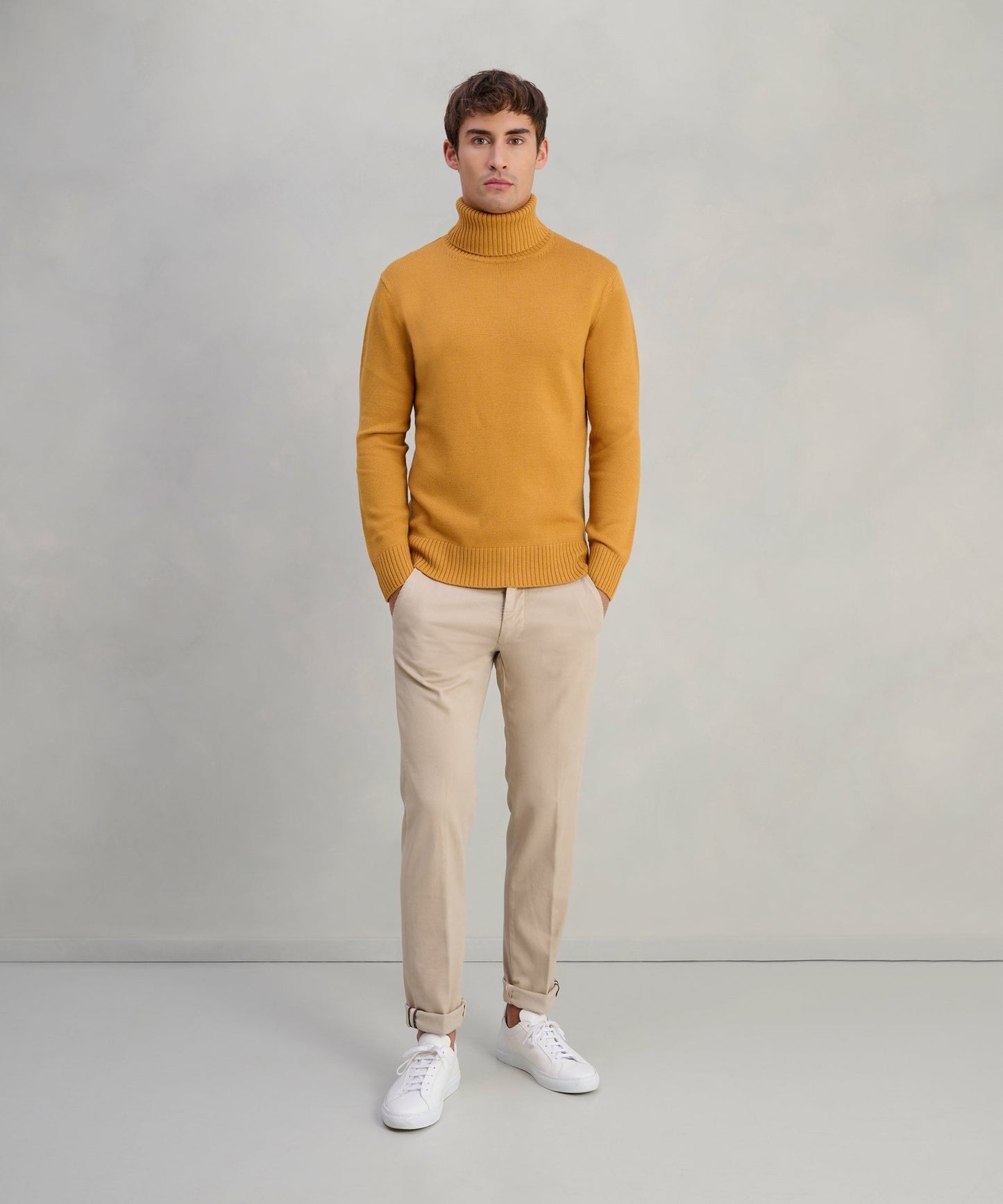 SOCI3TY Trui turtleneck merinowol SOCI3TY Yellow - The Society Shop