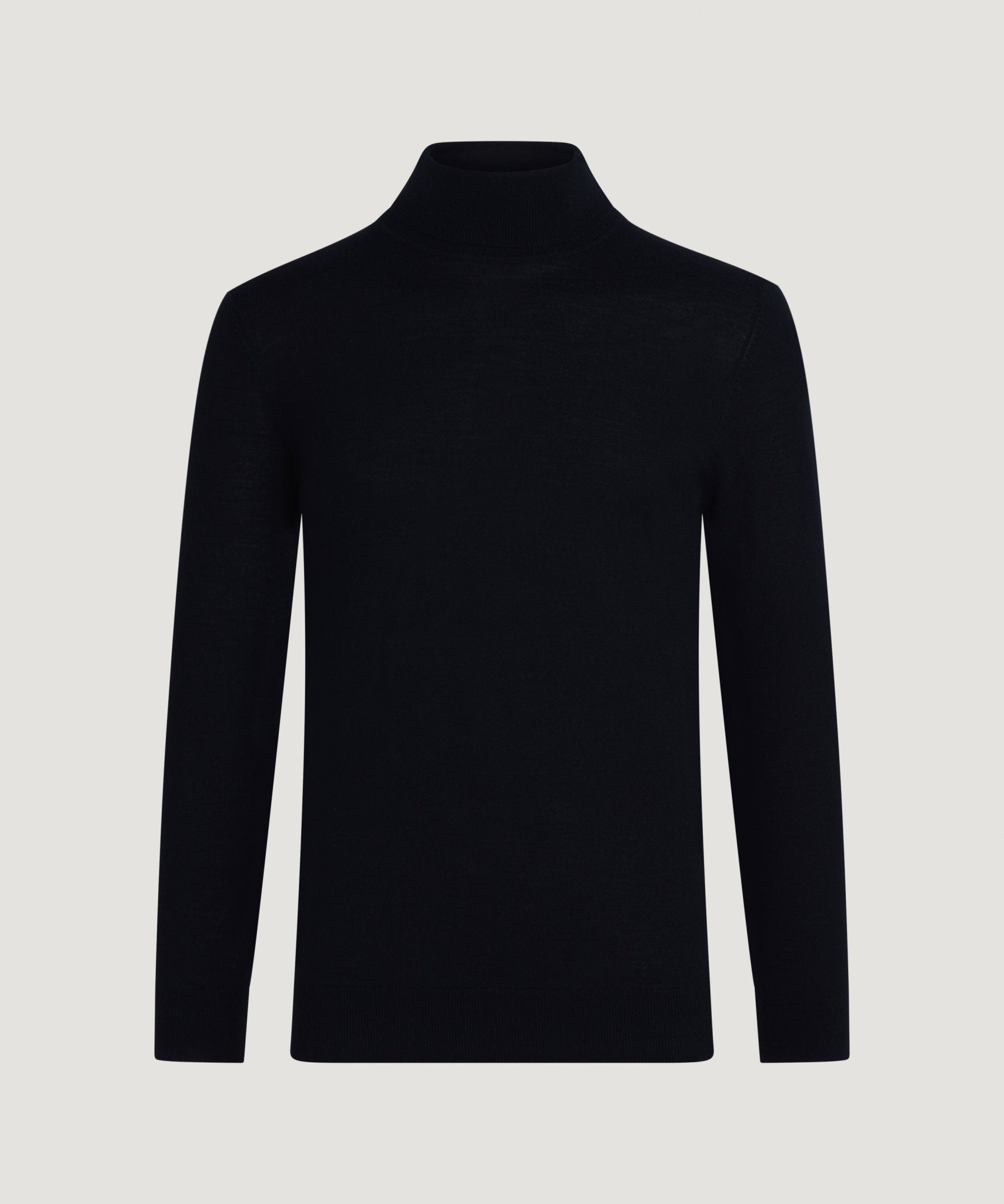 Profuomo Trui turtleneck merinowol zwart - The Society Shop