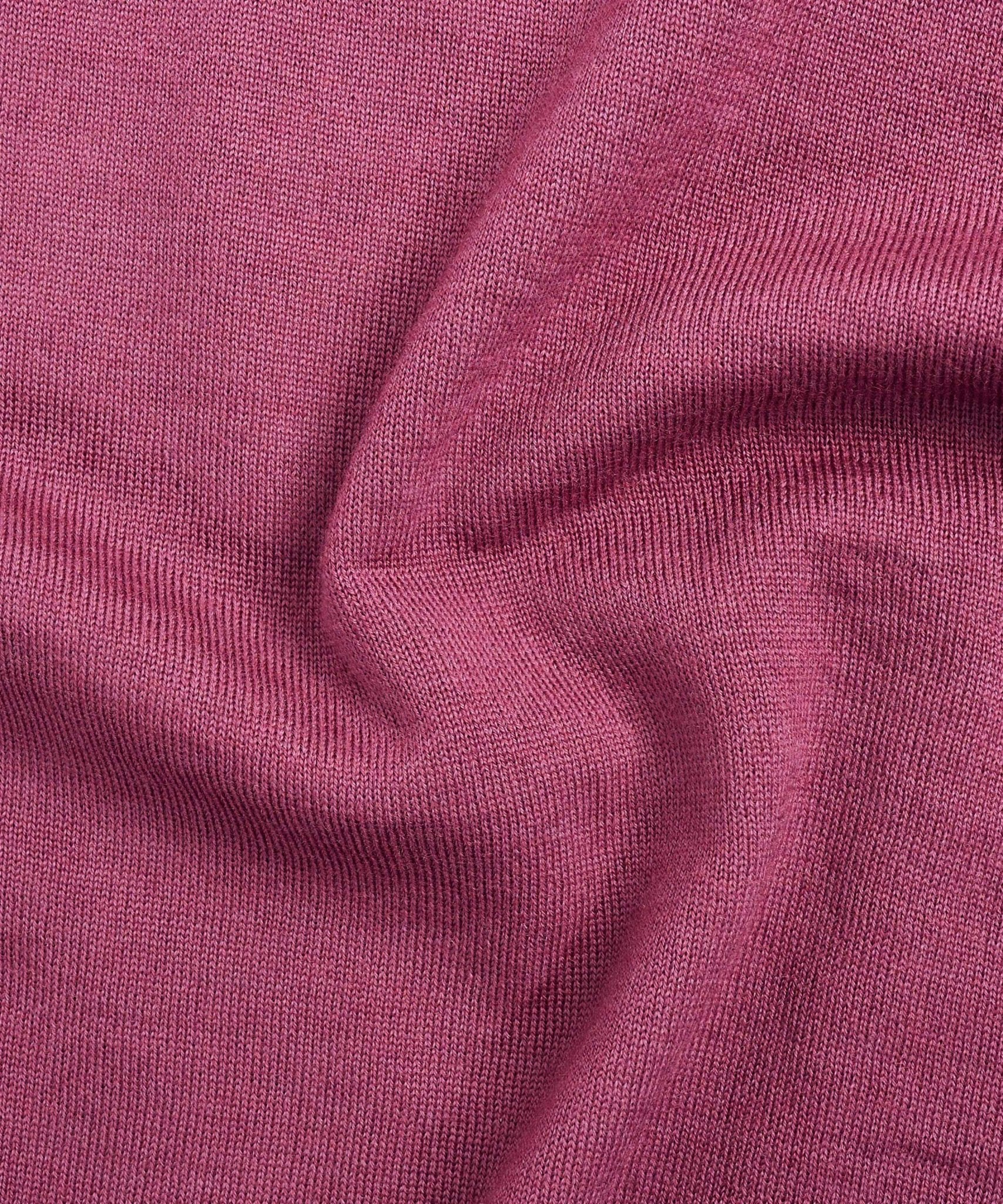 SOCI3TY Tubular knit crewneck trui merinowol magenta - THE SOCIETY SHOP