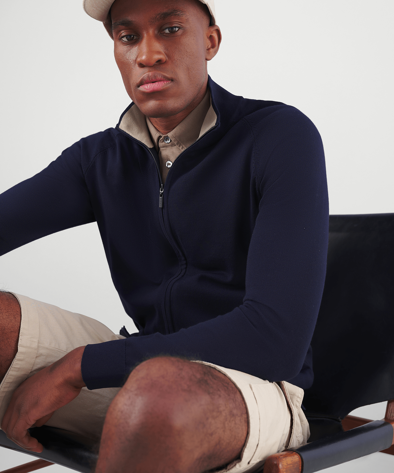 SOCI3TY Vest techfabric donkerblauw - The Society Shop