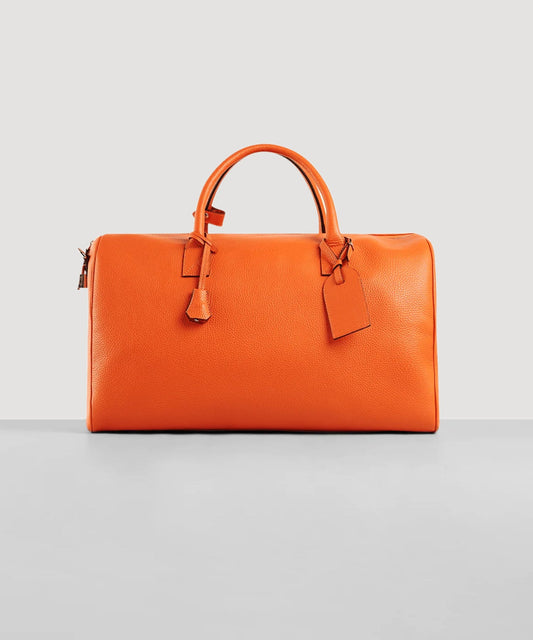 SOCI3TY Weekendtas leer oranje - The Society Shop