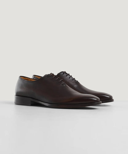 SOCI3TY Wholecut Oxford schoenen kalfsleer donkerbruin - The Society Shop