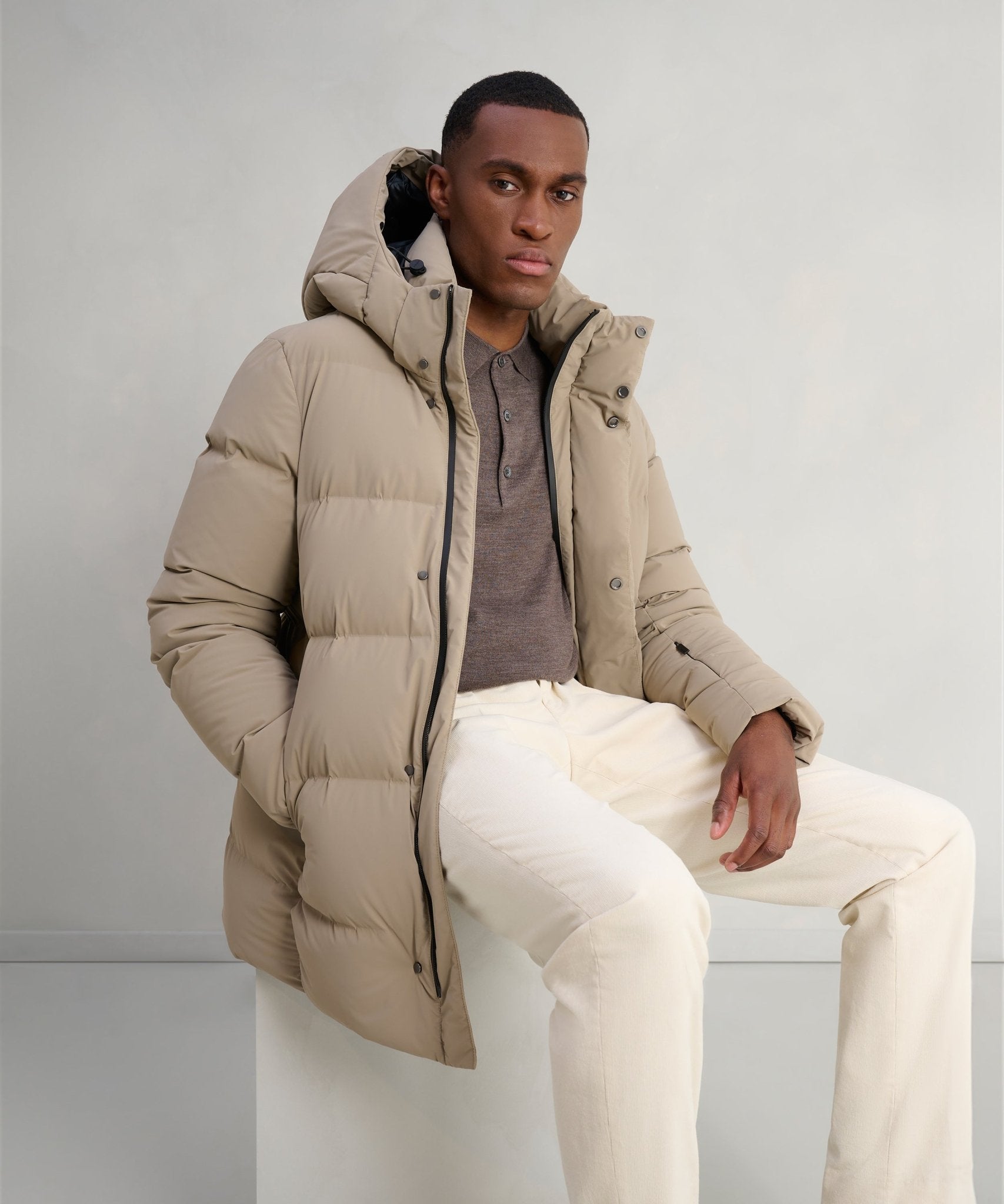 RRD Winter Tubic 14 Mdm tech parka beige - The Society Shop