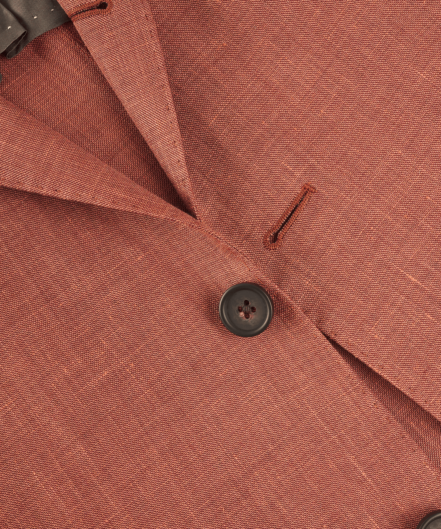 Tweedelig pak linnen/wol cognacbruin by Loro Piana