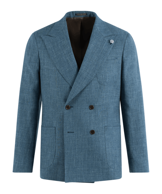 Tweedelig pak blauw wol | The Society Shop
