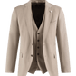 SUIT 3-P S130 WO SI 44 / Beige / taupe