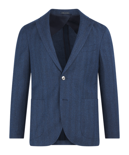 Colbert donkerblauw wol