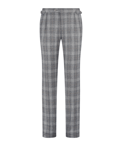 Pantalon grijs geruit wol