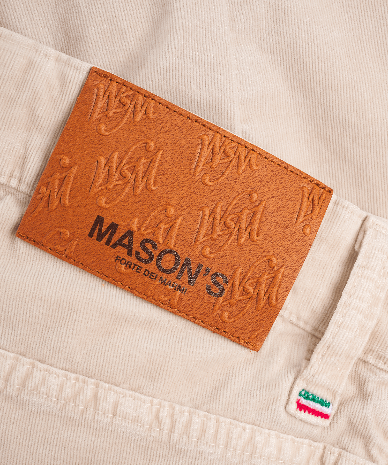 5 Pocket off-white corduroy