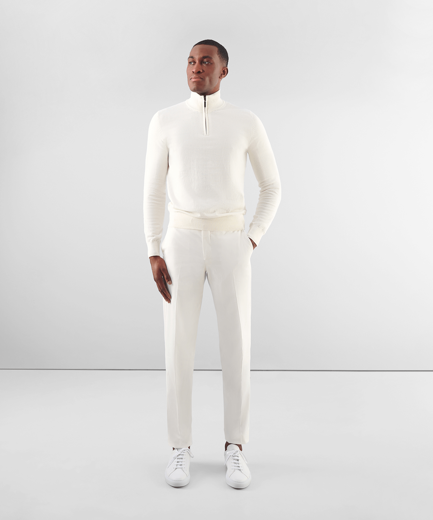 Pantalon katoen/kasjmier off-white (by Zegna)