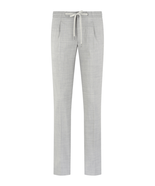 Pantalon 130's wol lichtgrijs