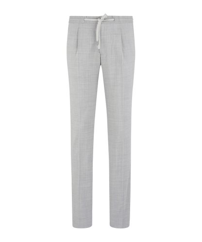 Jog pantalon wol lichtgrijs