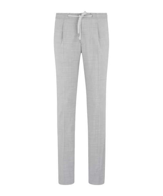 Jog pantalon wol lichtgrijs