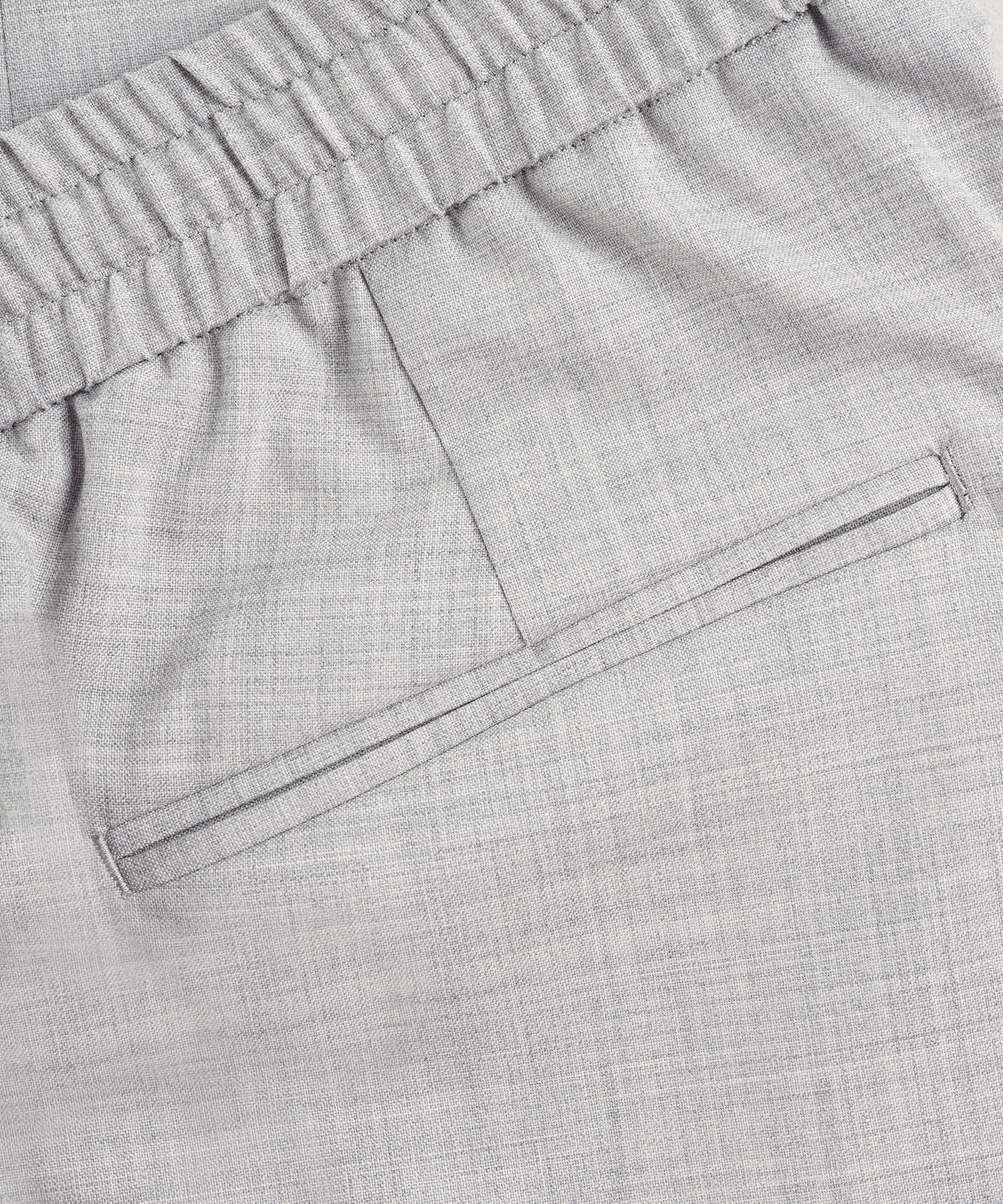 Jog pantalon wol lichtgrijs