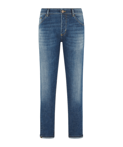 Jeans katoen blauw