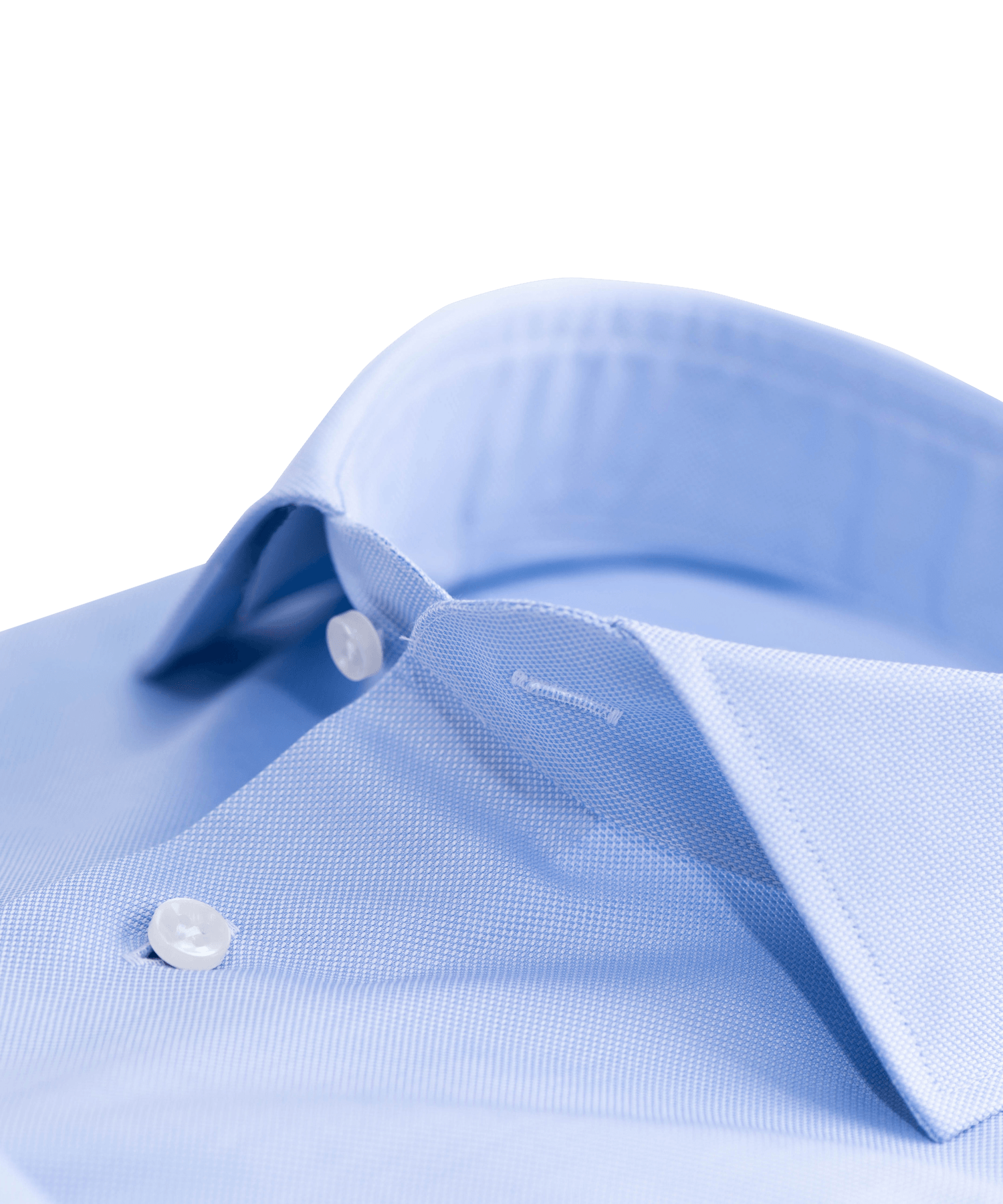 Overhemd blauw oxford katoen