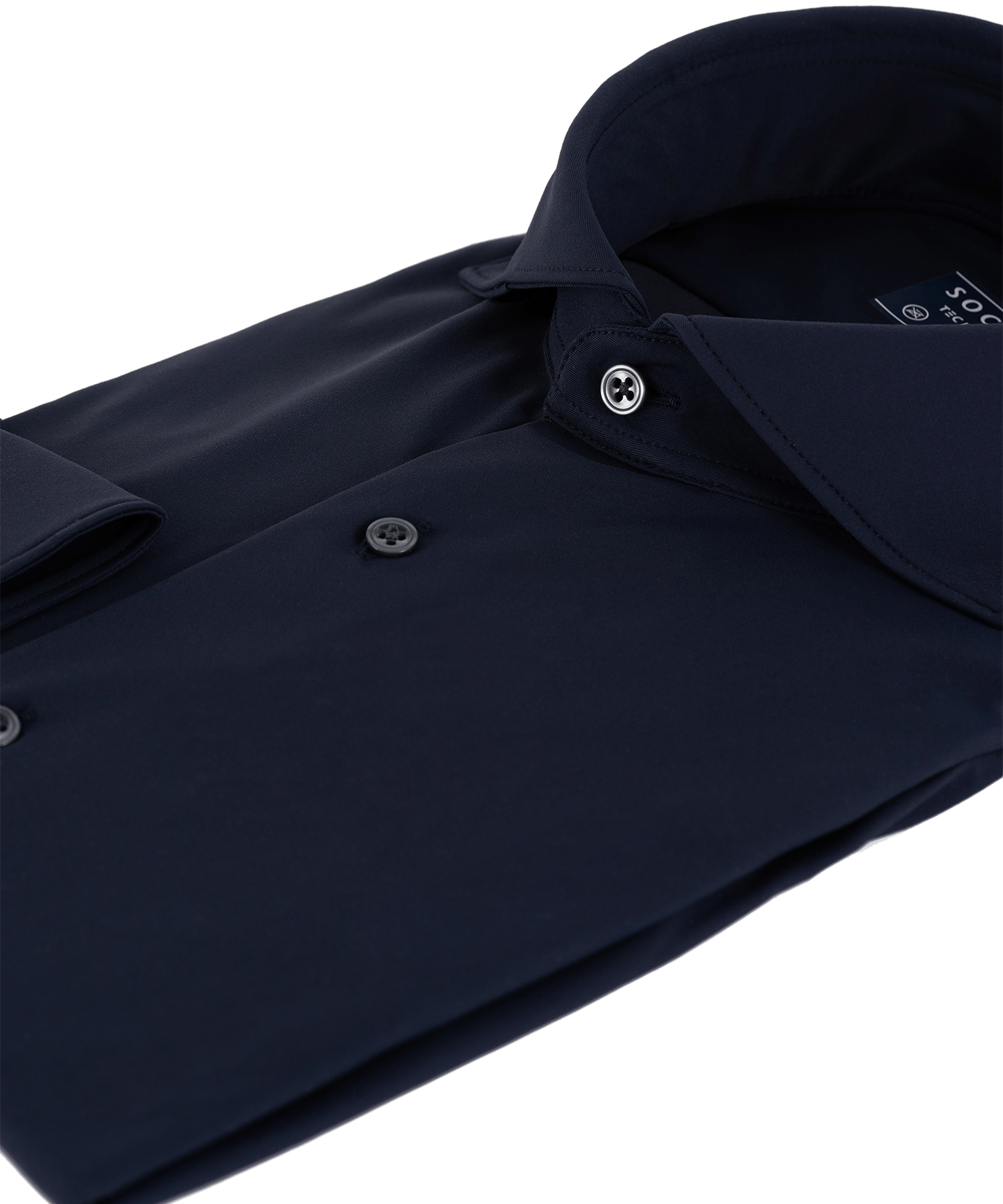 SOCI3TY overhemd navy stretch The Society Shop