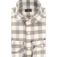 Overhemd katoen off-white/grijs