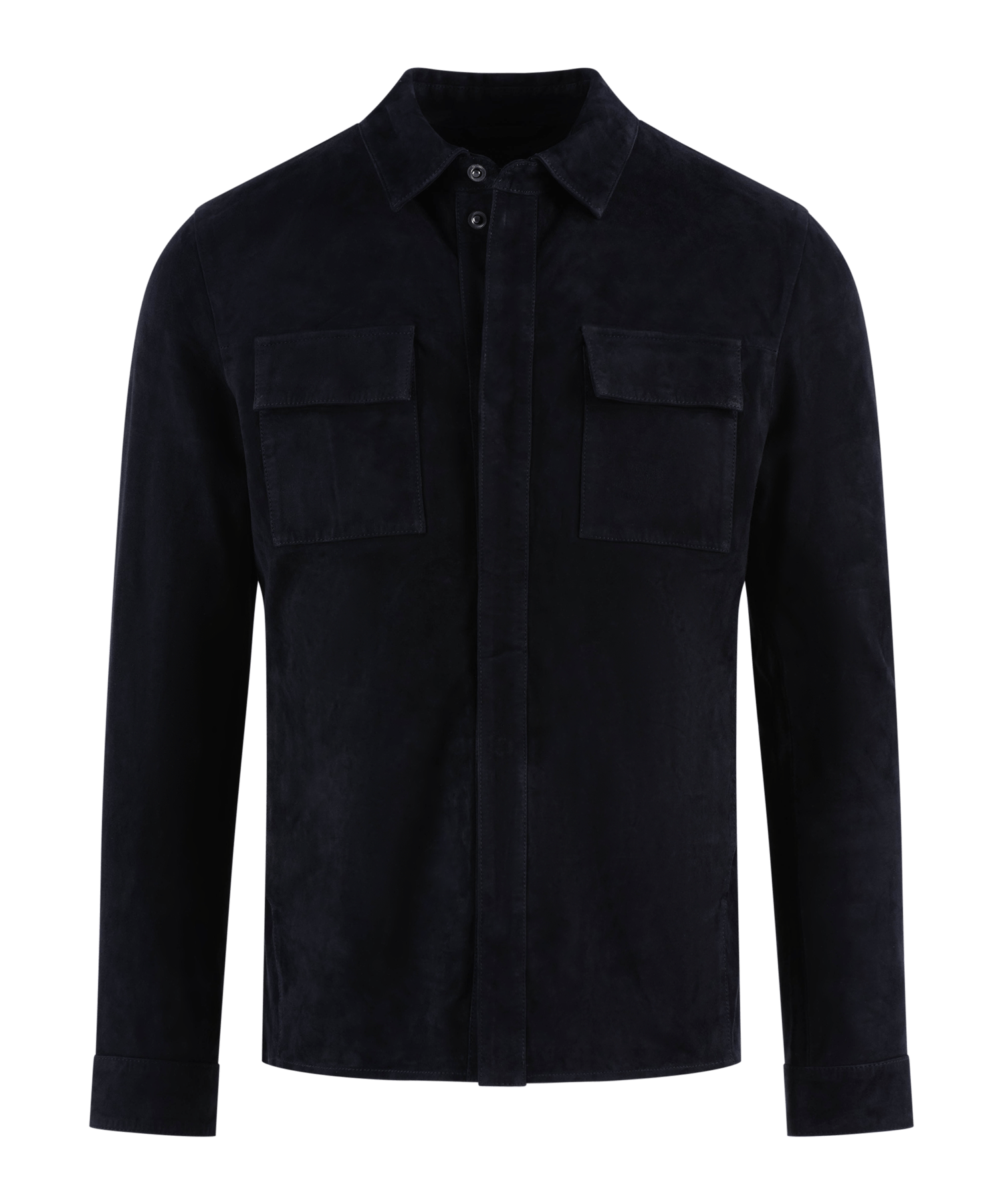 OVERSHIRT SUEDE L / Donkerblauw
