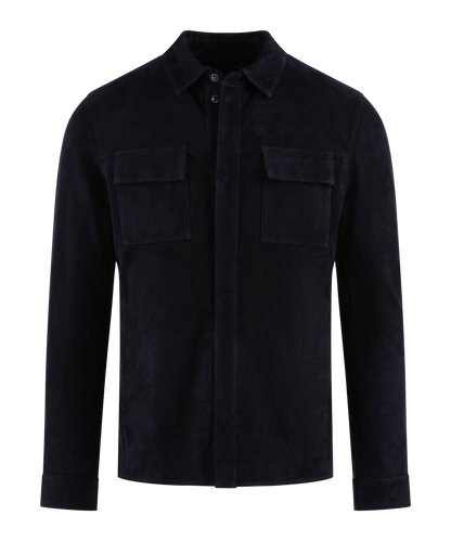OVERSHIRT SUEDE L / Donkerblauw