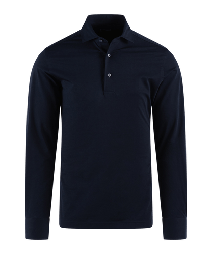 POLO LS SF MERCH CO L / Donkerblauw