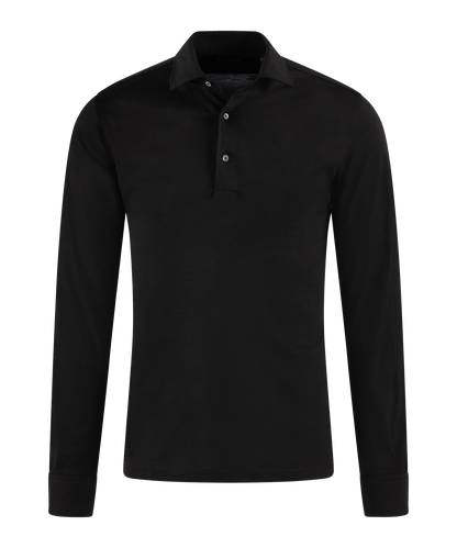 POLO LS SF S120 WE L / Zwart