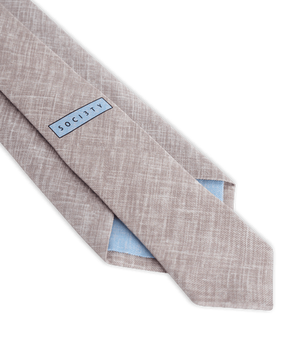 Das 7-fold zijde beige/taupe