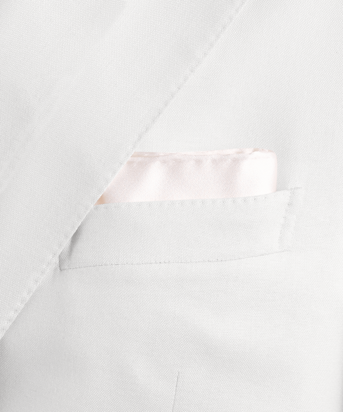 Zijden pochet off-white