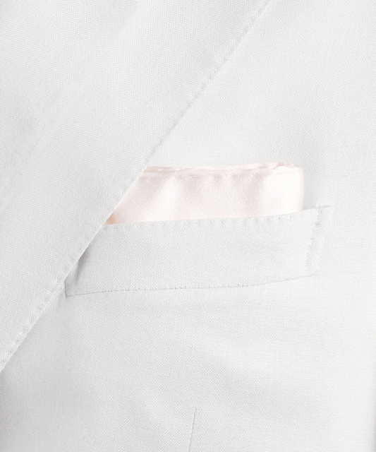 Zijden pochet off-white