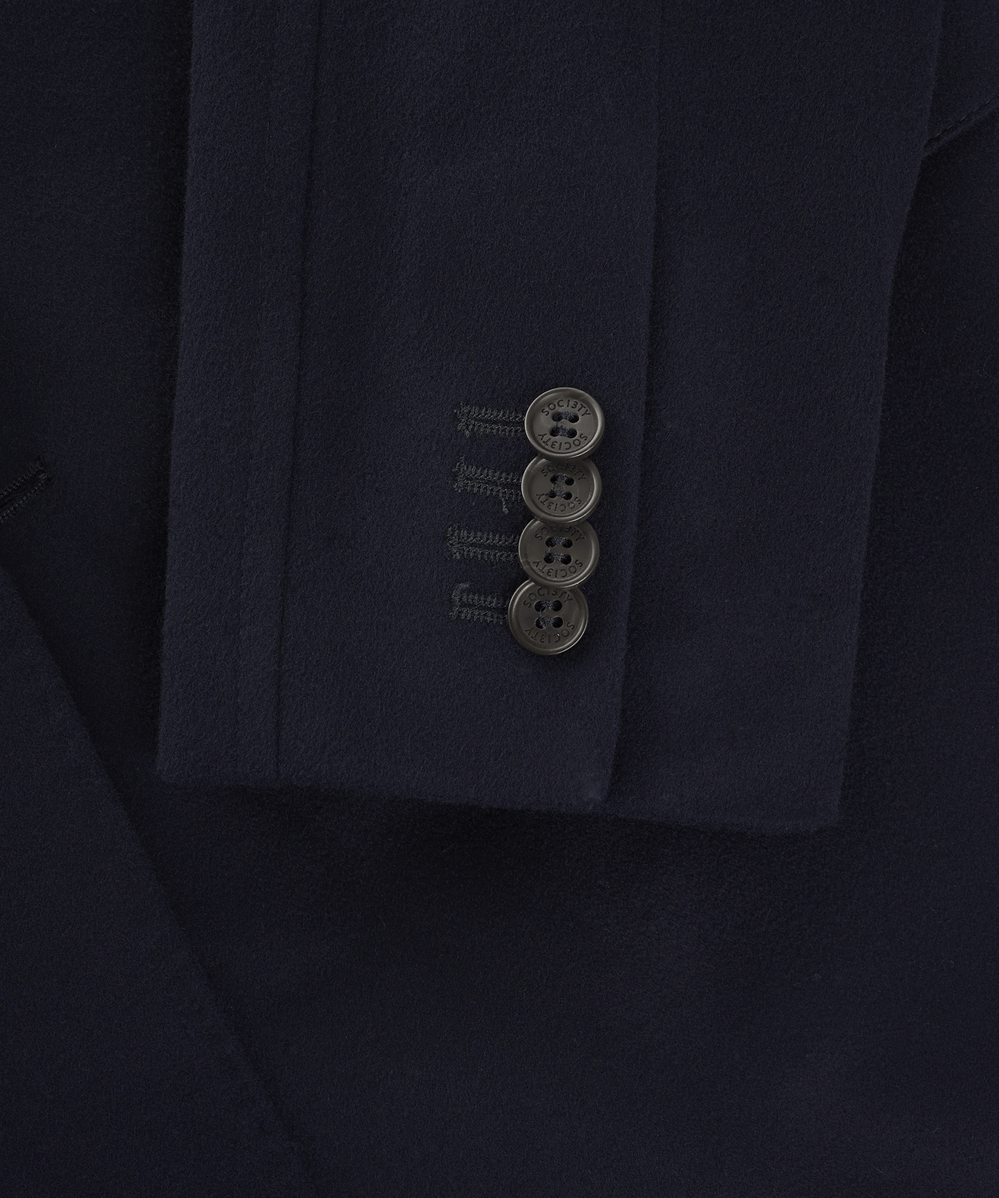 The Coat by Loro Piana navy wol