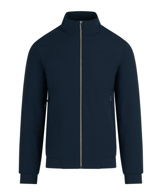 Casual jas tech fabric donkerblauw