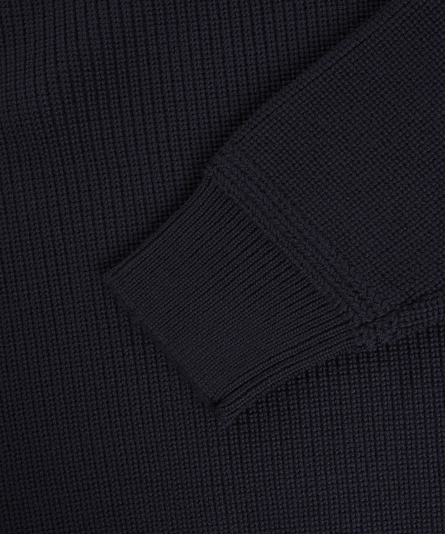 Half-zip trui donkerblauw merinowol
