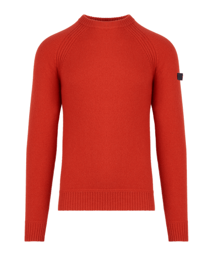 Trui crewneck wol rood