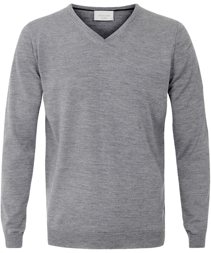 PULLOVER V-NECK GREY L / Grijs