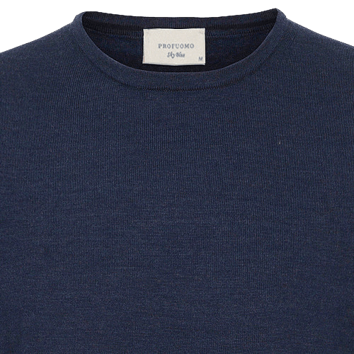 PULLOVER O-NECK JEAN L / Donkerblauw