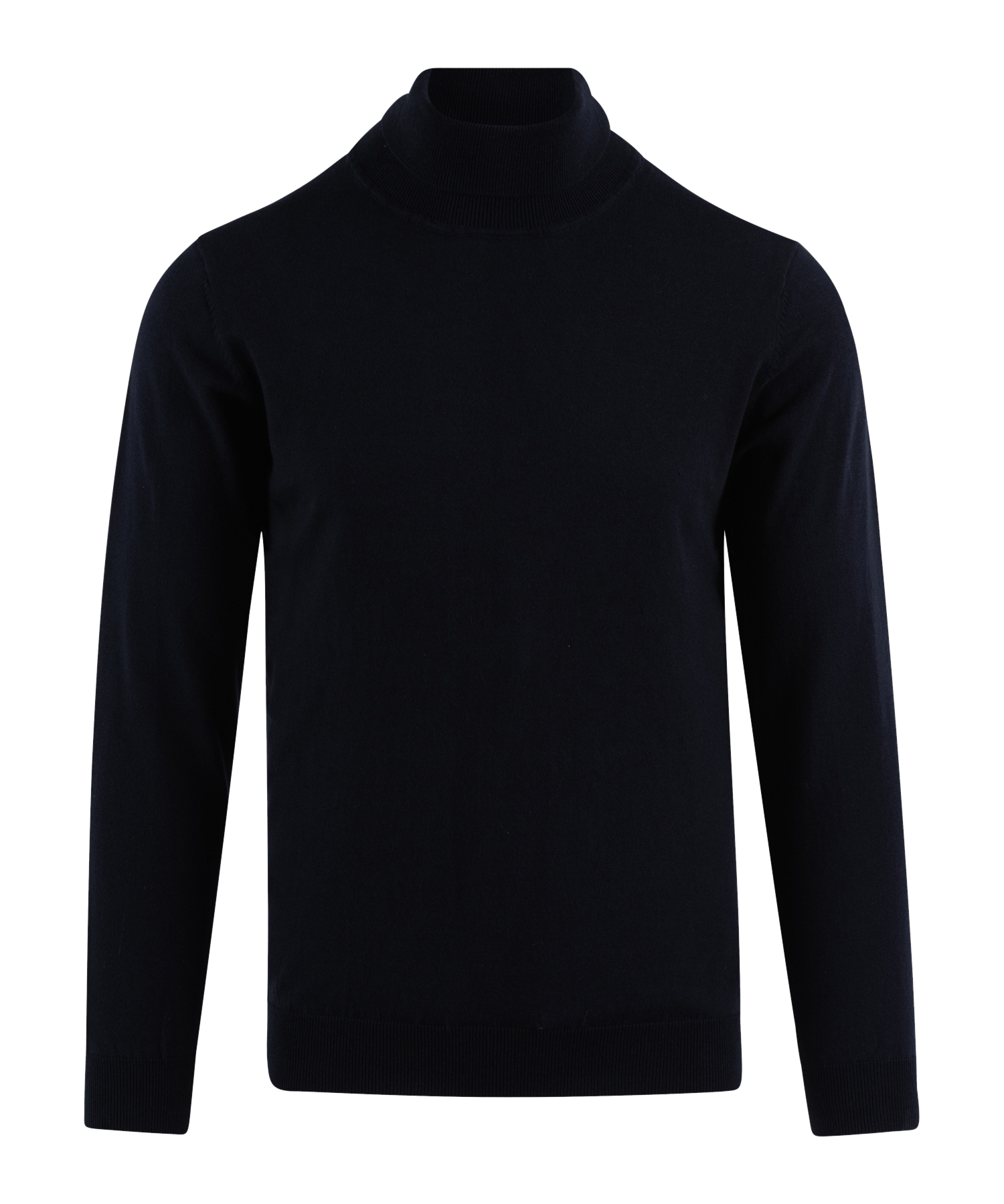 PULLOVER ROLL-NECK CO NY L / Donkerblauw