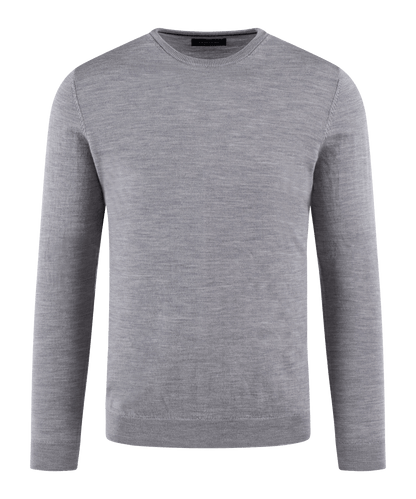 PULLOVER CREW-NECK GREY MEL L / Grijs