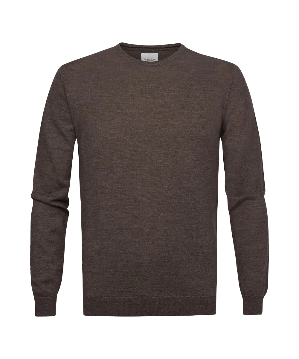 PULLOVER CREW NECK TAUPE L / Beige / taupe